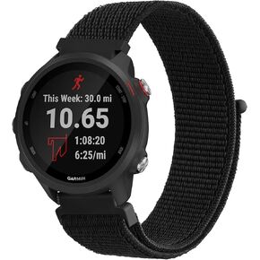 Meliya for Garmin Forerunner 165 Band/Forerunner 245 Band/Forerunner 55 Band, 20mm Nylon Replacement Band for Forerunner 55 158 165 245 645/Galaxy Watch 6 5 4/Vivoactive 3 Vivoactive 5/Venu Sq Music