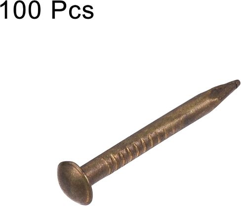 uxcell Small Tiny Brass Nails 1.2x12mm for DIY Wooden Hardware Accessories 100pcs in Saudi Arabia