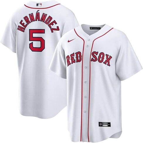 قميص Nike Boston Red Sox Enrique Hernandez Kids Youth 8-20 White Home Player Jersey (الولايات المتحدة، رقمي، 14، 16، عادي، أبيض) in Saudi Arabia