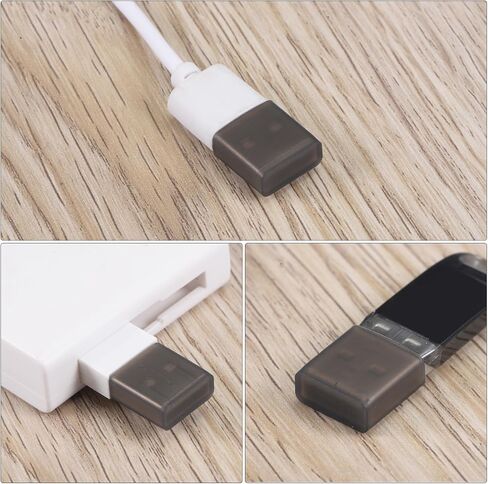 غطاء حماية من السيليكون لمنفذ USB ذكر 40 قطعة من Uxcell مضاد للغبار باللون الأسود in Saudi Arabia