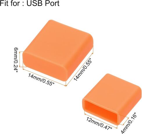 غطاء حماية من السيليكون لمنفذ USB ذكر 40 قطعة من Uxcell مضاد للغبار باللون الأسود in Saudi Arabia