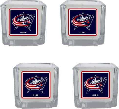 شموع معطرة من Siskiyou Sports NHL Columbus Blue Jackets، 4 قطع مقاس واحد، ألوان الفريق in Saudi Arabia