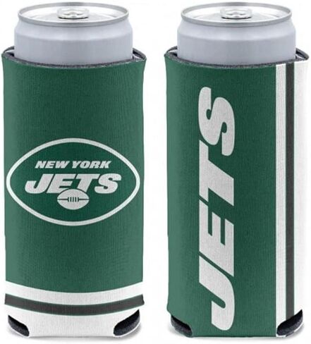 WinCraft NFL New York Jets Slim Can Cooler، ألوان الفريق، مقاس واحد in Kuwait