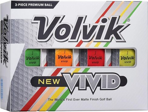 Volvik New Vivid Golf Balls: Matte Green, Dozen in Saudi Arabia