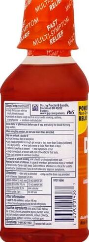 فيكس داي كويل، تخفيف أعراض السعال والبرد والأنفلونزا المتعددة، اللوز، 12 أونصة سائلة in Kuwait