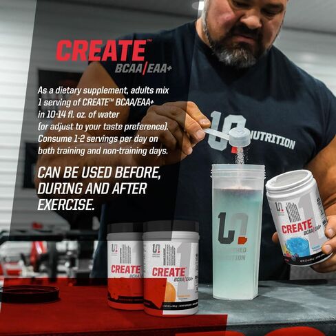 تغذية غير محددة تخلق BCAA/EAA+ (الحمضيات البرتقالية) بواسطة بريان شو - تعافي العضلات والقدرة على التحمل، 6.8 جم BCAA/EAA Matrix - كامل الطيف BCAA + مكمل الأحماض الأمينية الأساسية - 30 وجبة in Saudi Arabia