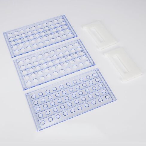 Test Tube Rack, 3-Tier Detachable Blue Plastic Test Tube Rack Tube Holder Stand Rack for Laboratory Scientific Experiments, 0.63 in 50-Place in Saudi Arabia