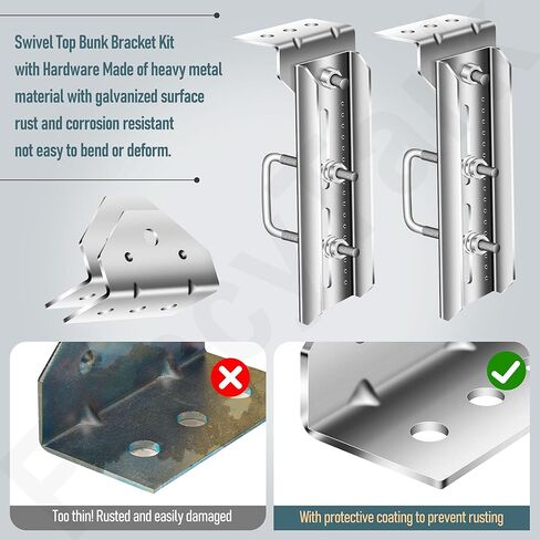 4 قطع 8 بوصات مجموعة دعامة علوية دوارة مجلفنة مع أدوات لـ 3 بوصة × 2 بوصة، 2 بوصة × 2 بوصة، 1.5 بوصة × 2 بوصة، دعامة علوية دوارة لدعامات مقطورة القارب ومسامير على شكل حرف U مربعة in Kuwait