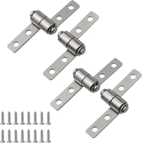 MY MIRONEY 2 Sets 360 Degree Torque Hinge Carbon Steel Torque Shaft Hinge Hardware Torque Friction Type Positioning Hinges with Screws, 0.5N.m, Large in Kuwait