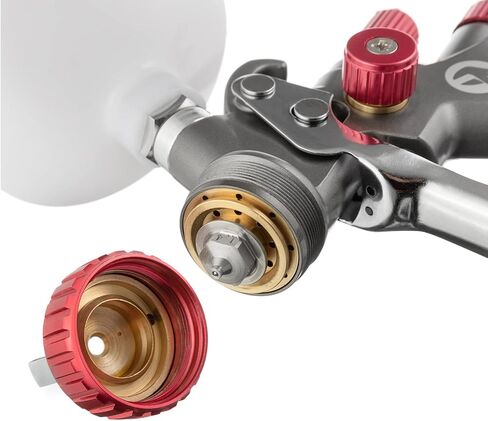 مسدس طلاء السيارات INTERTOOL HVLP، غطاء هوائي 1.3 مم، لمسة نهائية، برايمر، طبقة علوية، كوب بلاستيكي 600 سم مكعب، سلسلة M-Diamond سوداء عالية الأداء PT08-0163 in Kuwait