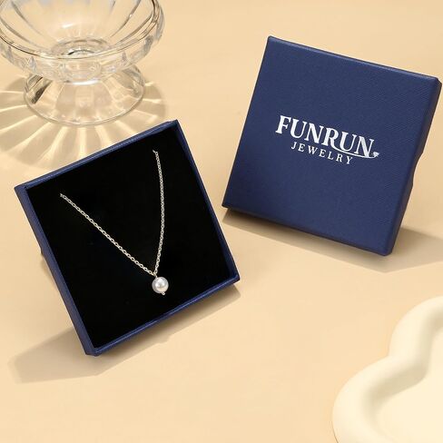FUNRUN JEWELRY قلادة اللؤلؤ للنساء 14K مجموعة مجوهرات اللؤلؤ المطلية بالذهب قابل للتعديل اللؤلؤ قلادة قلادة سوار اللؤلؤ انخفاض الأقراط لذيذ مجوهرات لؤلؤ الزفاف in Kuwait