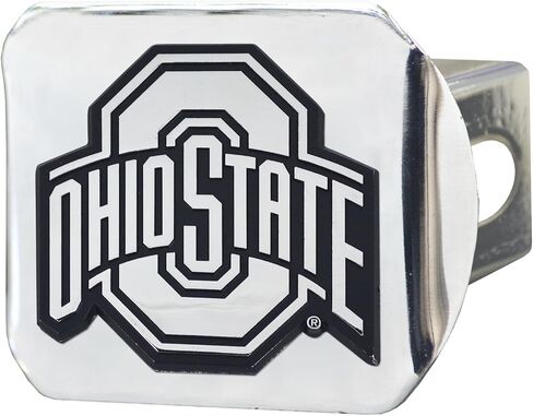 FANMATS - 15049 NCAA Ohio State University Buckeyes Chrome Hitch Cover 3.4"x4" in Saudi Arabia