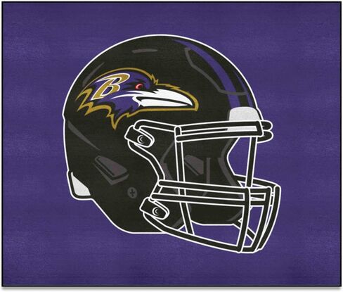 سجادة FANMATS NFL Baltimore Ravens المصنوعة من النايلون للوجه، 19 بوصة × 30 بوصة in Saudi Arabia