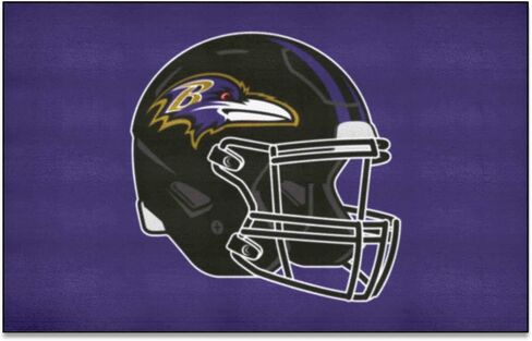سجادة FANMATS NFL Baltimore Ravens المصنوعة من النايلون للوجه، 19 بوصة × 30 بوصة in Saudi Arabia