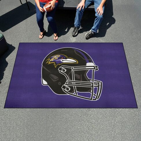 سجادة FANMATS NFL Baltimore Ravens المصنوعة من النايلون للوجه، 19 بوصة × 30 بوصة in Saudi Arabia