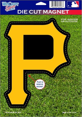 MLB Pittsburgh Pirates Die Cut Logo Magnet in Saudi Arabia