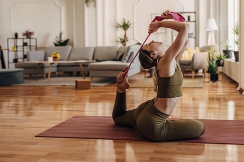 Everyday Yoga Foam Block and Yoga Strap Set, Soft Non-Slip Surface for Stability, Balance, and Deepen Stretches - Ideal for Yoga, Pilates, and Meditation Accessories in Saudi Arabia