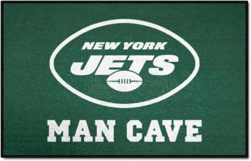 سجادة FANMATS 14345 NFL New York Jets نايلون Universal Man Cave Starter Rug، 19 بوصة × 30 بوصة in Saudi Arabia