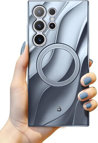 حافظة i-Blason Radiance لهاتف Samsung Galaxy S24 Ultra، [قلم S ومتوافق مع الشحن اللاسلكي] [مضادة لبصمات الأصابع] حافظة واقية رفيعة غير لامعة مضادة للخدش [حماية من الدرجة العسكرية] (أزرق) in Saudi Arabia