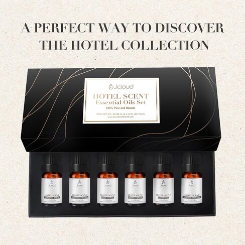 JCLOUD Summer Fragrance Oils Set | Hotel Collection Diffuser Oil & Home Luxury Scents - Gift Set of 6 Summer Essential Oil for Diffusers for Home, Fresh Citrus, Tropical Fruity & Clean Aquatic, 6x10mL in Saudi Arabia