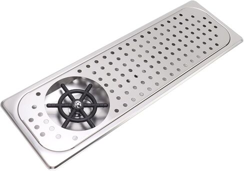 Glass Rinser, Countertop Commercial Pitcher Rinser, High Pressure Cup Washer, Stainless Steel Cup Washer with Drain Drip Tray Hose for Home Kitchen, Restaurant, Bar, Coffee in Saudi Arabia