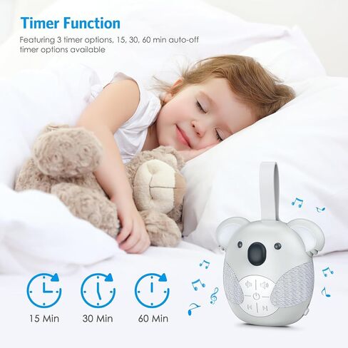 AMIR White Noise Machine Baby, Portable Sleep Sound Machine with Timer, Battery Operated Sleep Noise Machine for Baby Adults, Home, Office, Travel in Saudi Arabia