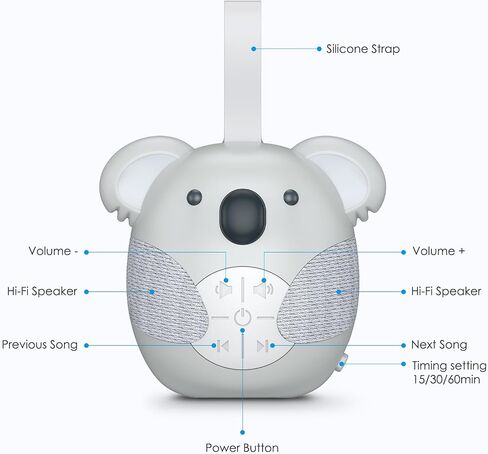 AMIR White Noise Machine Baby, Portable Sleep Sound Machine with Timer, Battery Operated Sleep Noise Machine for Baby Adults, Home, Office, Travel in Saudi Arabia