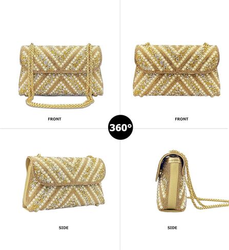 Rhinestones Clutch Purses for Women Chain Shoulder Bags Sparkly Evening Bags for Cocktail Prom Party Wedding in Saudi Arabia