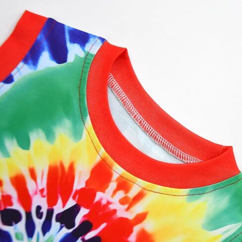 Boys 60s and 70s Colorful Basketball Jersey Halloween Outfit for Girls Hiippies Rainbow Sports Shirt in Saudi Arabia