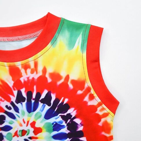 Boys 60s and 70s Colorful Basketball Jersey Halloween Outfit for Girls Hiippies Rainbow Sports Shirt in Saudi Arabia
