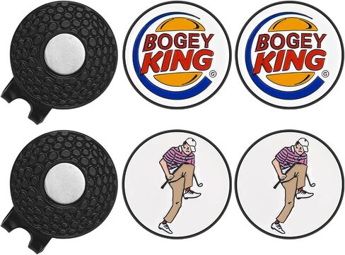 ZZHAO Golf Ball Marker Hat Clip Sets, Golf Accessories for Men, Funny Golf Accessories, Golf Gifts for Men 25 MM in Kuwait