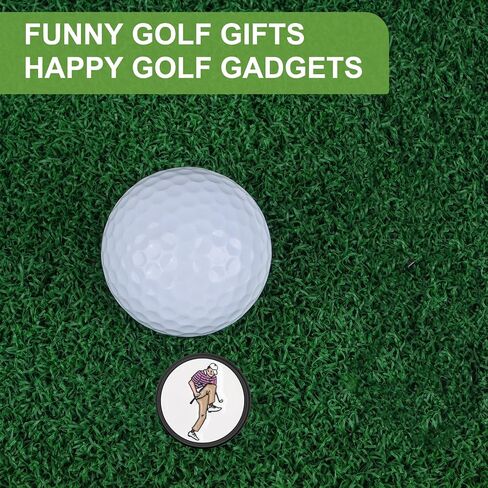 ZZHAO Golf Ball Marker Hat Clip Sets, Golf Accessories for Men, Funny Golf Accessories, Golf Gifts for Men 25 MM in Kuwait