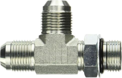 Brennan Industries 6804-10-10-10-NWO-FG Forged Steel Run Tee Tube Fitting, 7/8"-14 SAE x 7/8"-14 SAE ORB x 7/8"-14 SAE Thread, 5/8" Male JIC x 5/8" Male Adjustable O-Ring Boss x 5/8" Male JIC in Saudi Arabia