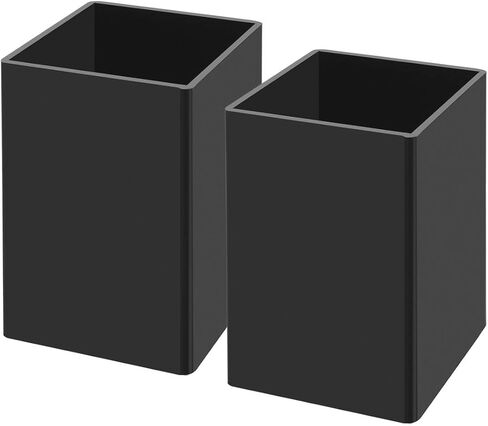 NIUBEE White Acrylic Pen Holder 4 Pack, Desktop Pencil Cup Stationery Organizer for Office Desk Accessory in Kuwait