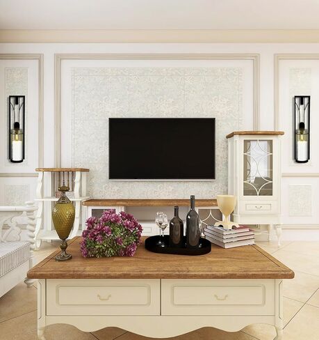 2PCS Wall Sconces Candle Holder, Modern Metal Wall Mounted Candle Holder, Hanging Candle Stand Decor for Living Room, Dining Room, Bedroom, Bathroom, (Not Include Candle) in Kuwait