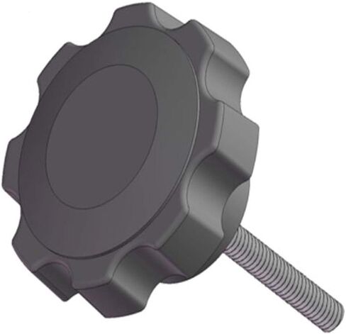 مكونات مبتكرة AN6C1000F621 2.38 بوصة مقبض مخدد أعمى 3/8 - 16 × 1.00 بوصة مسمار زنك فولاذي أسود PP (عبوة من 10) in Kuwait
