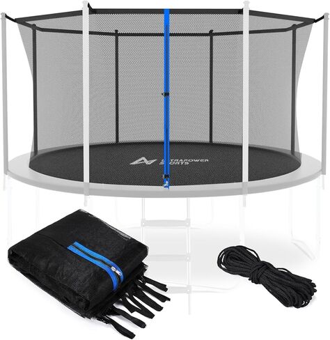 Trampoline Net Replacement 12 14 15 FT Trampoline Safety Net for Round Frame Trampoline Enclosure Net for 6 8 Straight Poles Trampoline Weather Resistant UV Resistant (Net Only Poles Not Included) in Saudi Arabia