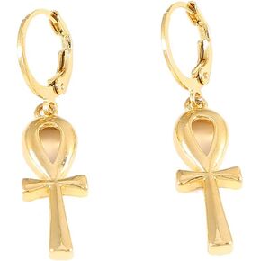 Egyptian Ankh Cross Jewelry Set Women Gold Color Charms Jewelry Girls Egypt Hieroglyphs Set in Kuwait