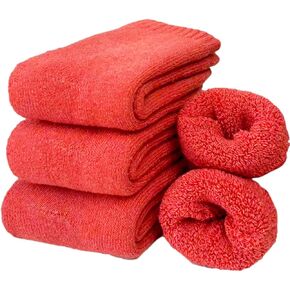 3 Pairs Women Marino Wool Socks Large Size Heavy Winter Warm Thermal Cashmere Soft Super Thick Socks Cold Weather