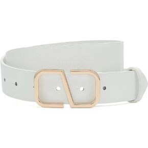 Earnda Women Cinch Waist Belt with Gold Buckle for Dresses Ladies Faux Leather Belt for Jeans Pants