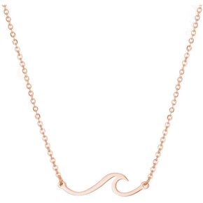 CSIYANJRY99 Wave Necklace for Women Teen Girls,Line Ocean Wave Pendant Necklace Hawaii Sea Beach Friendship Jewelry