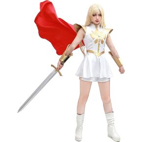 DAZCOS Womens Uniform Dress Cosplay Costume With Cloak for Halloween