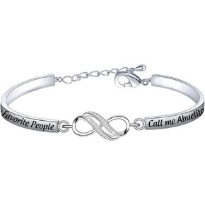 BEKECH Spanish Grandma Abuelita Jewelry My Favorite People Call Me Abuelita Infinity Bracelet Mother’s Day Gift for Abuelita Abuela from Grandkids