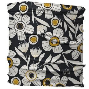 Karma Medium Headband B&W Floral