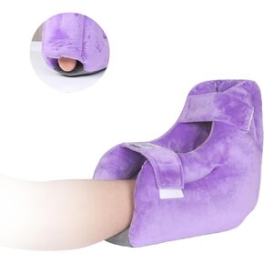Ehucon 1pc Velour Heel Protectors Remove Pressure and Bedsores,Heel Protector for Pressure Sores for Heal Protection, Foot Pillow for Heel Pain