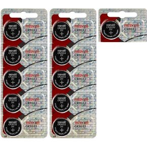 CR2032 Maxell 3 Volt Lithium Watch Batteries (11 Batteries)