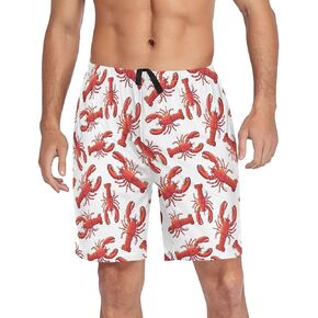 Men's Pajama Shorts Sleep Shorts Soft Comfy Lounge Pjs Bottoms Pajama Pants with Pockets