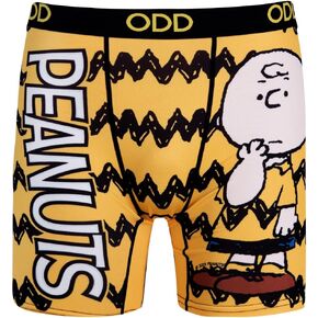 Odd Sox Charlie Brown Peanuts Comic Strip, Funny Boxer Briefs for Men, Cool, Comfortable