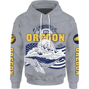 Unisex 3d printed American USA States Hoodie Pullover Sweatshirts Hoodies