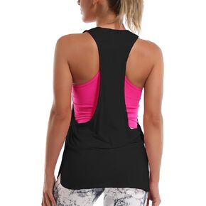 BUBBLELIME 2 Style Soft Women's UPF 50+ Racerback Tank Tops Cami Athletic Yoga Workout Shirts Outdoor Sports